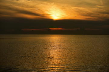 Early morning sunrise views at the beautiful beach