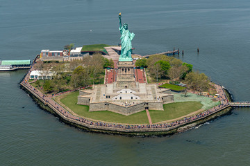statue of liberty aerial view © Andrea Izzotti