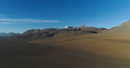 Fototapeta na wymiar Aerial images of the Atacama desert in Chile