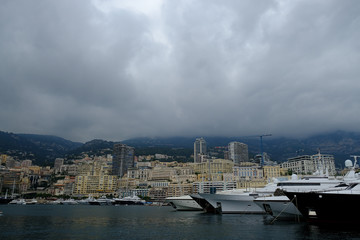 the port of montecarlo full of yachts