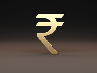 Rupee Indian currency - 3D Rendering Image