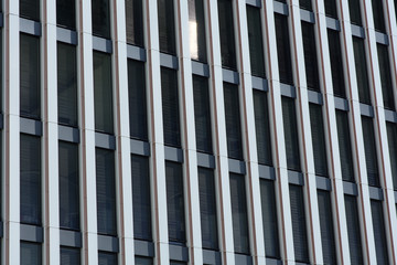 Facade of modern office building at Arnulfpark in Munich, Germany