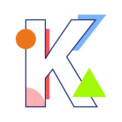 Vector letter K