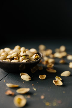 Pistachio nuts in shells