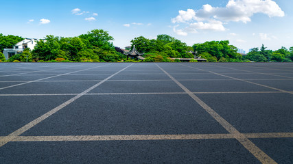 Fototapeta premium Road Pavement and Natural Landscape of Landscape..