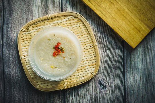 Bubur Lambuk, a popular Malaysian porridge which has been cooked with big pot and main ingredients are rice,meat,water and her usually during ramadhan, the fasting month 