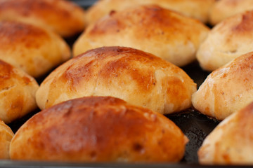 Fresh delicious homemade cakes (pirozhki)