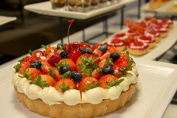 A strawberry tart