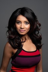 Fototapeta premium Indian Woman Portrait With Colorful Dress