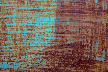texture of old rusty metal painted. Abstract background. Old metal