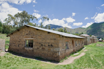 School in a village of Lesotho
