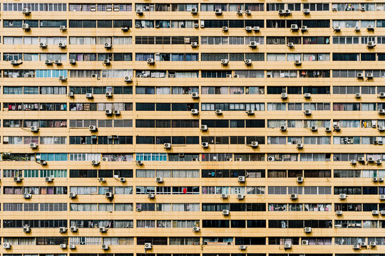 Air conditioners at a skyscraper in Singapore.