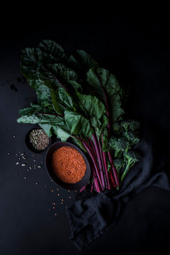 Ingredients for a vegan lentil dal
