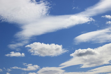 Fototapeta premium blue sky with white clouds