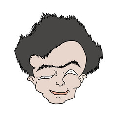 funny draw of ugly man