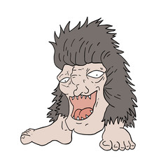 Design of ugly monster draw