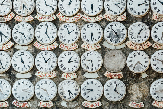 World time zone clocks