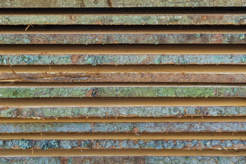 background of treated wood planks