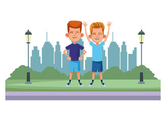 young kids avatar carton character