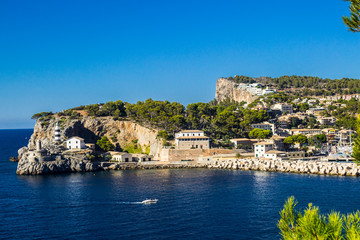 Fototapeta premium island in the sea view of Mallorca mediterranean sea