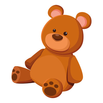 Naklejka teddy bear toy icon cartoon