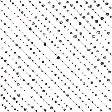 Hand drawing pattern with diagonal lines and dots