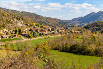 Naklejka premium Panoramic view from La Roca de Palanca