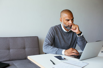 Freelancer at office.