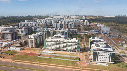 Aerial view of  Northwest Neighborhood in Brasilia, Brazil.