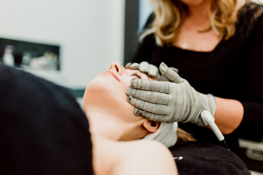 Skin treatment at center
