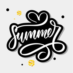 Vector word sale .Letters made of flowers and leaves Summer sale Holiday Flyer Banner Poster Summer sales