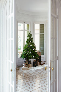 Christmas tree at home.