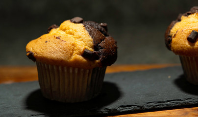 muffins chocolat mix wood and stone breakfast