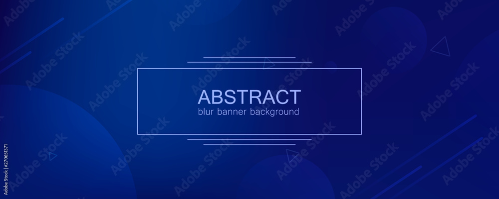 Poster Abstract banner with gradient shapes 