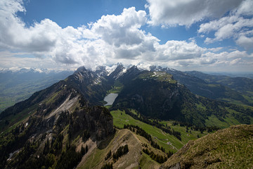 Panoramablick auf Alpsteingebirge