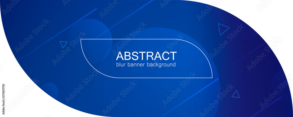 Poster abstract banner with gradient shapes