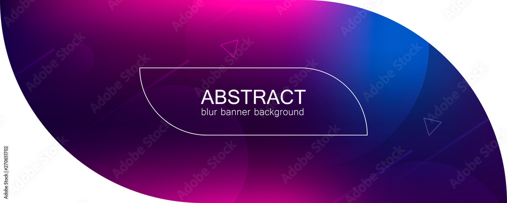 Poster abstract banner with gradient shapes
