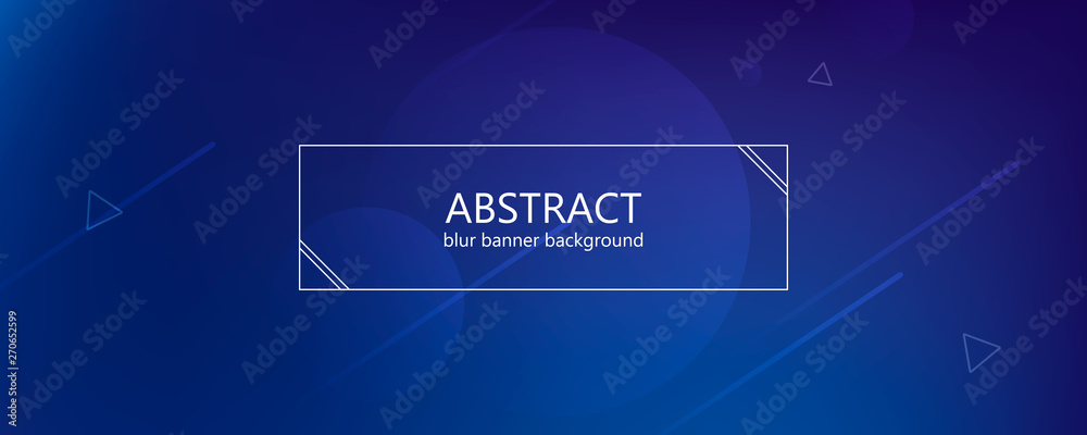 Poster Abstract banner with gradient shapes 