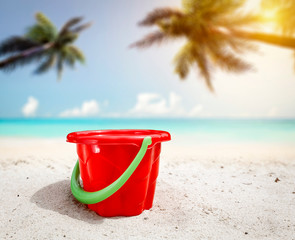 Summer background of free space and ocean landscape 