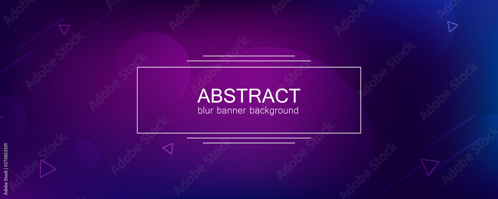 Poster abstract banner with gradient shapes