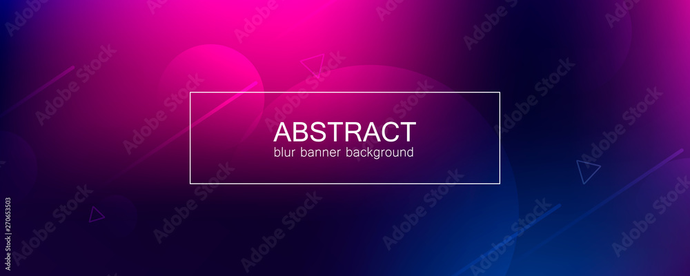 Poster abstract banner with gradient shapes