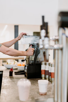 Portraits of workers from coffee bar.