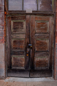 Rustic Doors Abandoned to the Weather