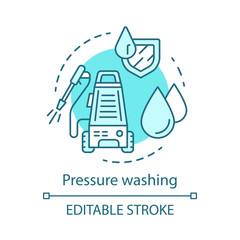 Pressure washing concept icon