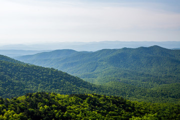 Fototapeta na wymiar Blue Ridge Mountain Overlook
