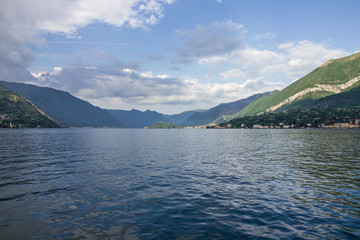 Como lake fjords view, Lombardy, Italy