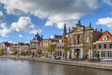 Deurstickers Embankment in Haarlem, Nitherlands © borisb17