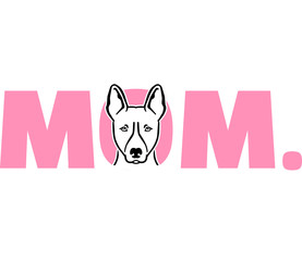 Basenji mom in pink