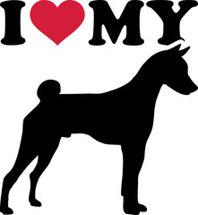 I love my Basenji silhouette