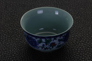 Empty Chinese tea cup